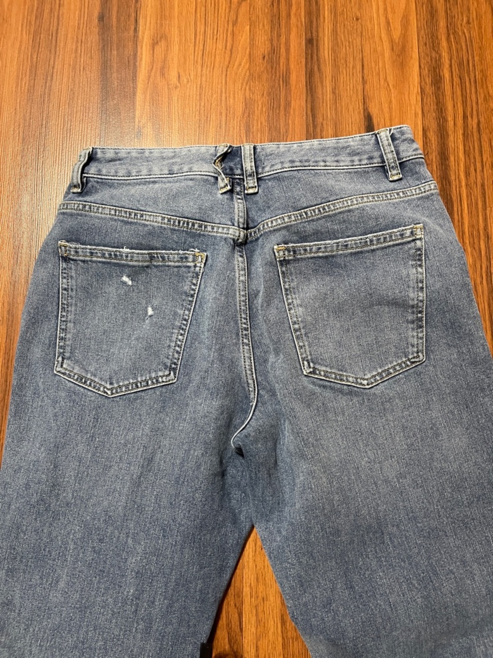 We The Free Distressed Wide-Leg Cropped frayed hem Jeans size 29 - Picture 7 of 7